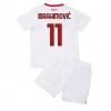 AC Milan Zlatan Ibrahimovic #11 Bortaställ Barn 2022-23 Korta ärmar (+ Korta byxor)